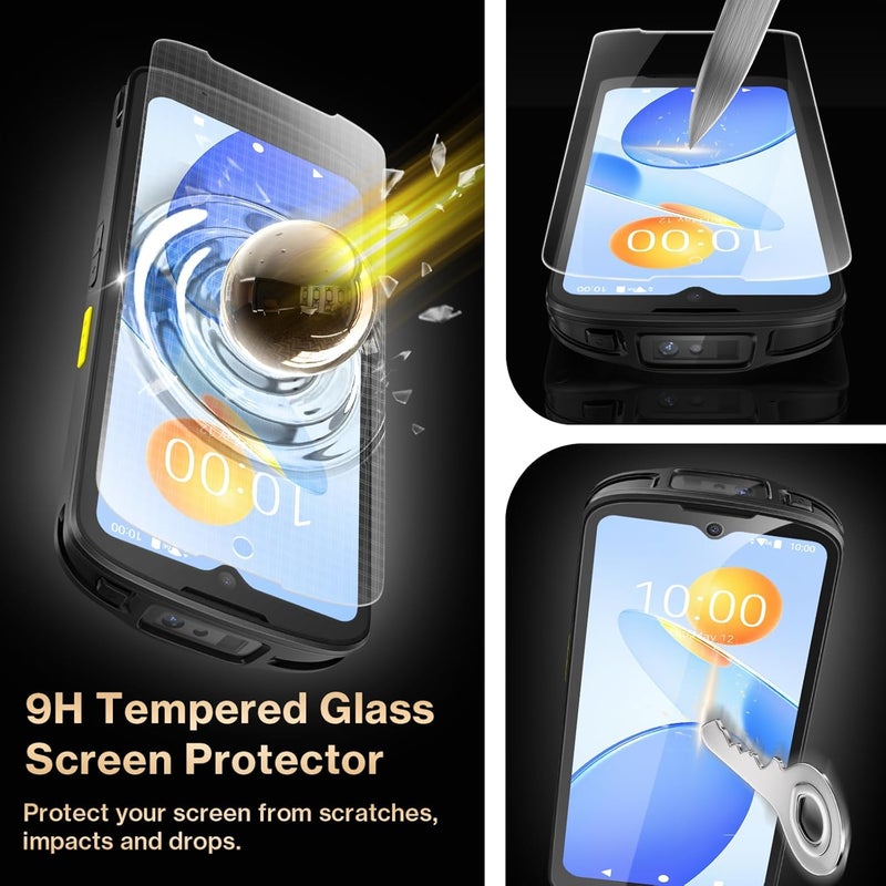 EXCEMO TC15 Tempered Glass Screen Protector for Zebra Symbol TN28 TC15 Barcode Scanner Handheld Mobile Computer, 6.5 Inch Display Protective Film, Case Friendly (3Pcs) - Image 3